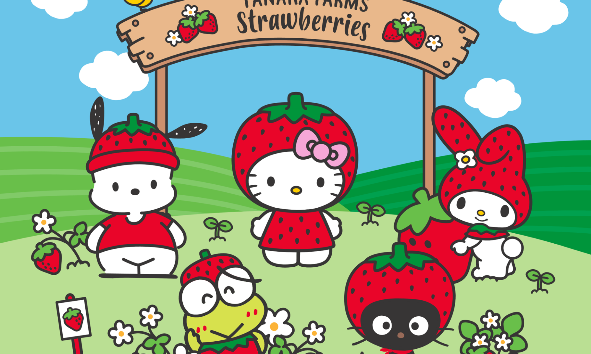 Hello Kitty and Tanaka Farms Strawberry season collaboration