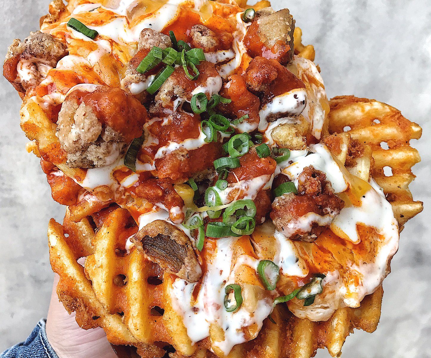 Loaded Buff Chick Fries from Wingman
