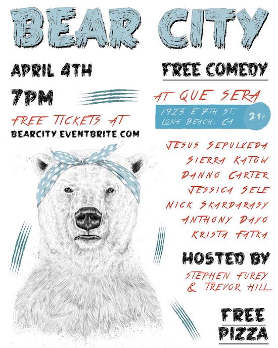 Bear City Free Comedy Free Pizza