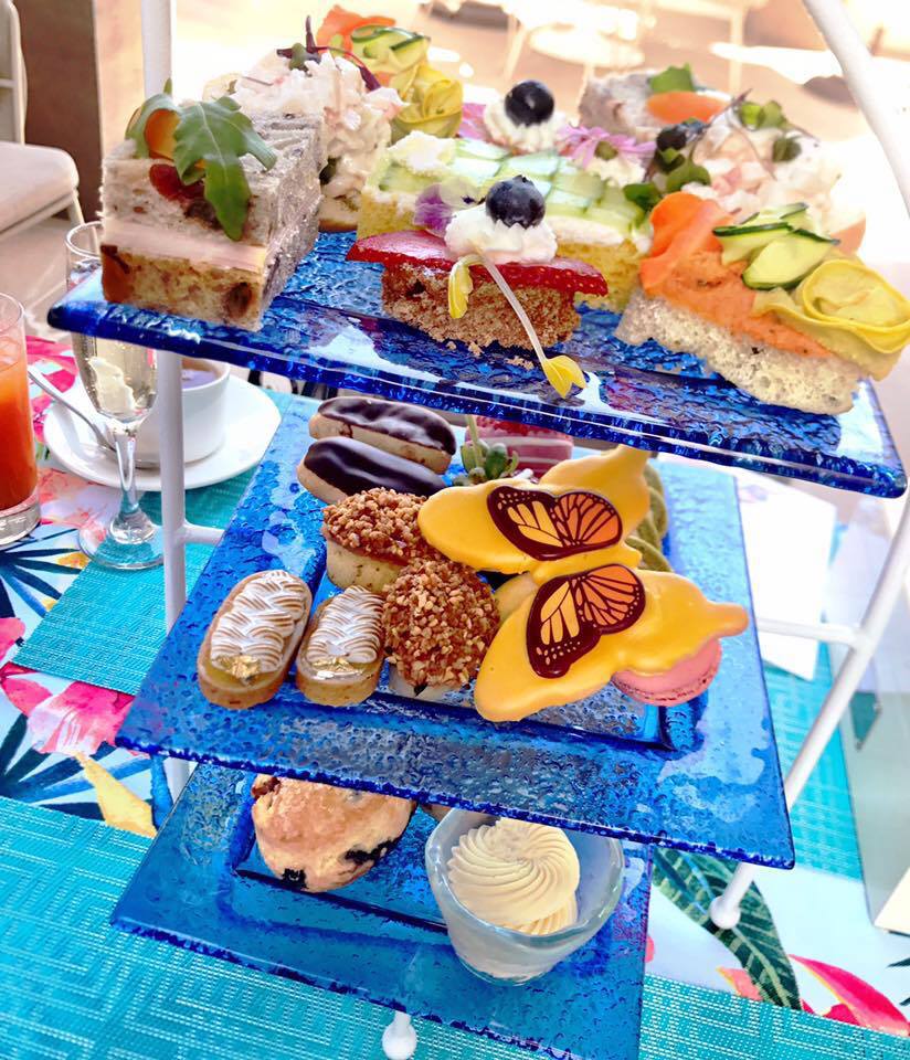 Afternoon tea inside Monarch Beach Resort's Spa