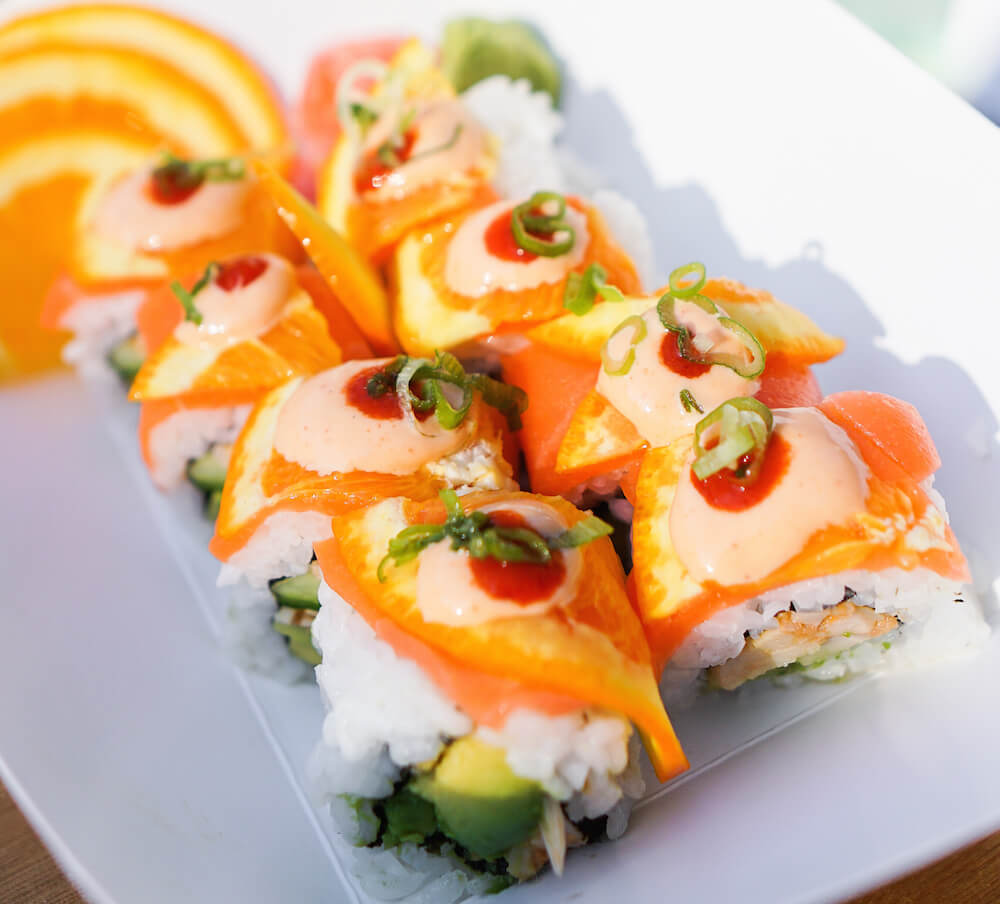 Vegan Citrus Salmon Sushi